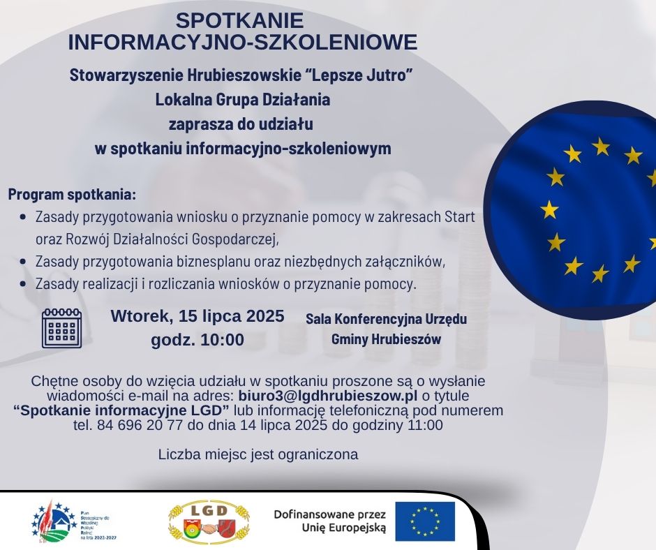Spotkanie informacyjno szkoleniowe 2